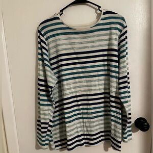 NWOT- striped long sleeve shirt